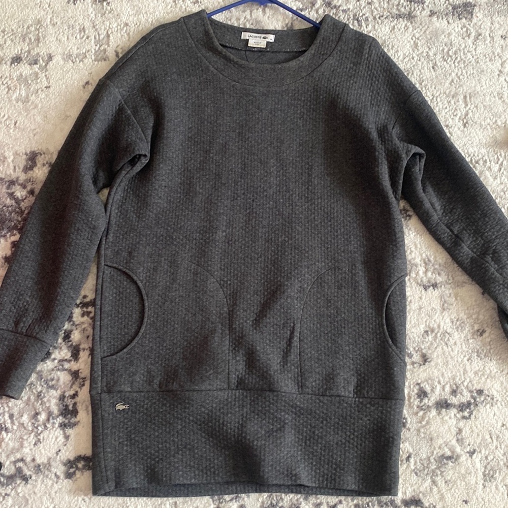 Lacoste - size 36 - long sweater with pockets - women